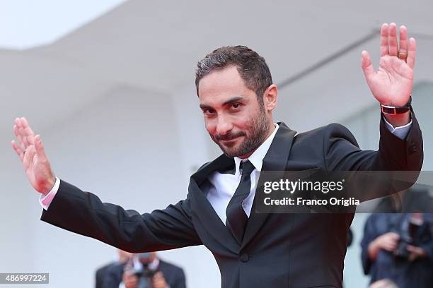 Director Piero Messina attend a premiere for 'The Wait' during the 72nd Venice Film Festival at on September 5, 2015 in Venice, Italy.