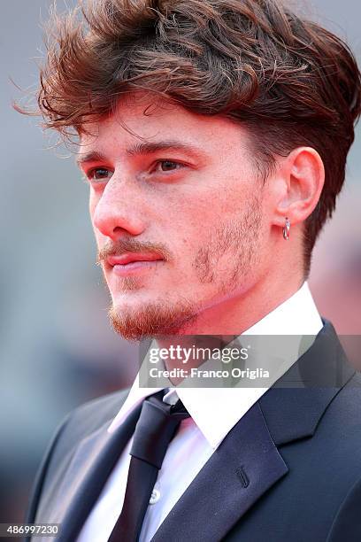 Actor Antonio Folletto attends a premiere for 'The Wait' during the 72nd Venice Film Festival at on September 5, 2015 in Venice, Italy.