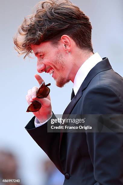 Actor Antonio Folletto attends a premiere for 'The Wait' during the 72nd Venice Film Festival at on September 5, 2015 in Venice, Italy.