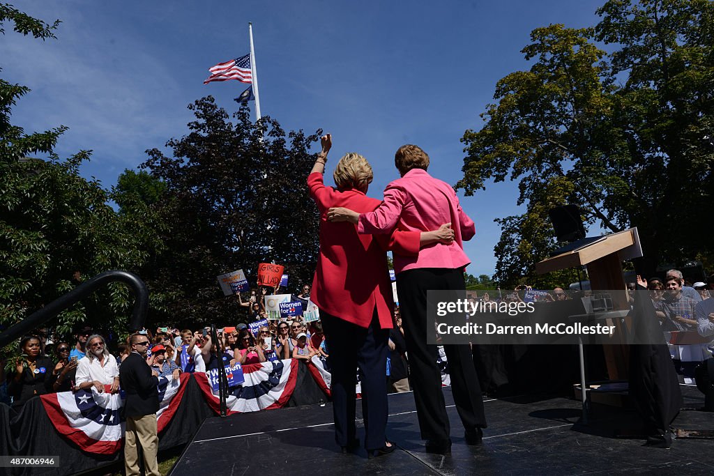 Hillary Clinton Returns To Campaign Trail In NH