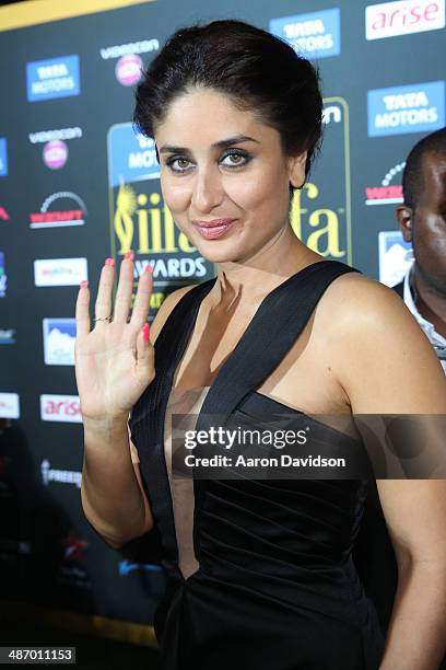 Actress Kareena Kapoor arrives to the IIFA Awards at Raymond James Stadium on April 26, 2014 in Tampa, Florida.