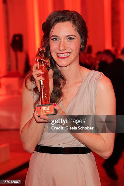 Miriam Stein attends the 25th Romy Award 2014 at Hofburg Vienna on April 26, 2014 in Vienna, Austria.