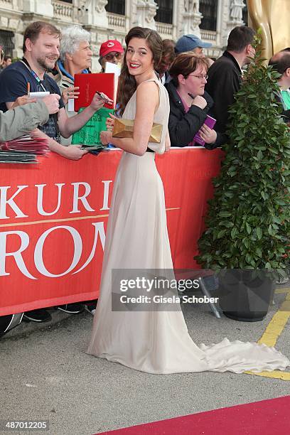 Miriam Stein attends the 25th Romy Award 2014 at Hofburg Vienna on April 26, 2014 in Vienna, Austria.