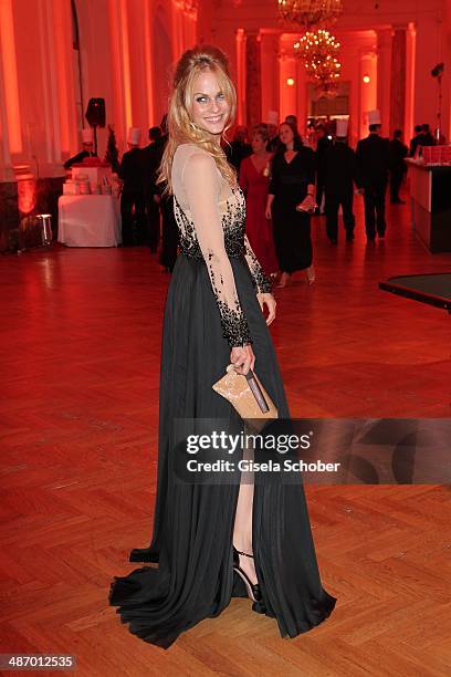 Mirjam Weichselbraun attends the 25th Romy Award 2014 at Hofburg Vienna on April 26, 2014 in Vienna, Austria.