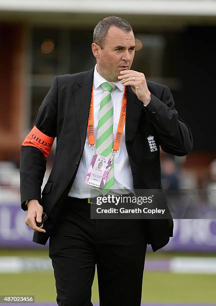 Match Manager Ben Green during the 2nd Royal London One-Day International match between England and Australia at Lord's Cricket Ground on September...