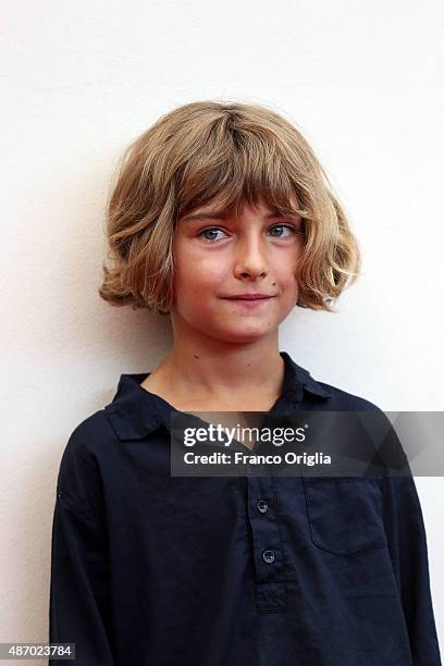 Tom Sweet attends a photocall for 'The Childhood Of A Leader' during the 72nd Venice Film Festival at Palazzo del Casino on September 5, 2015 in...