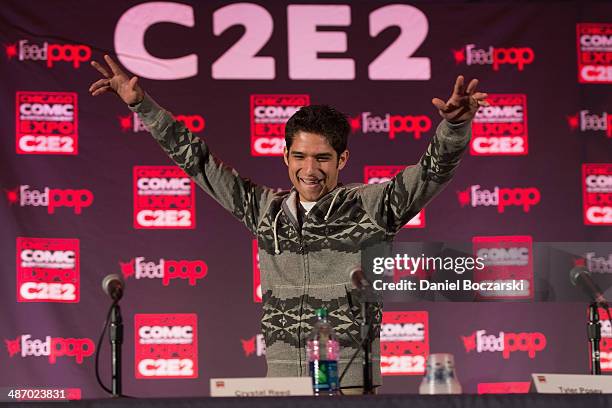 Tyler Posey attends the 2014 Chicago Comic and Entertainment Expo at McCormick Place on April 26, 2014 in Chicago, Illinois.