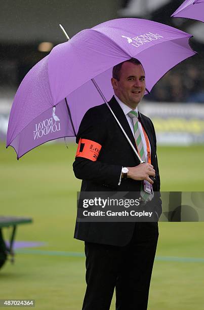 Match Manager Ben Green during the 2nd Royal London One-Day International match between England and Australia at Lord's Cricket Ground on September...