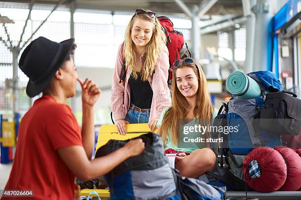 at the airport - sabbatical stockfoto's en -beelden