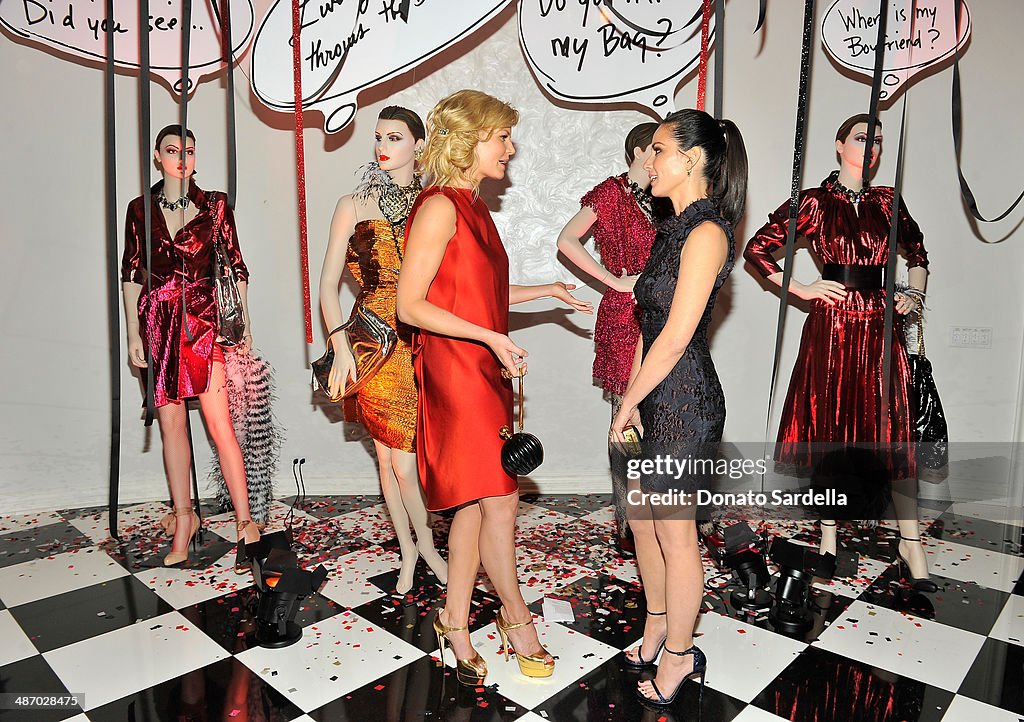 Actresses Jennifer Morrison and Olivia Munn attend Lanvin And Living