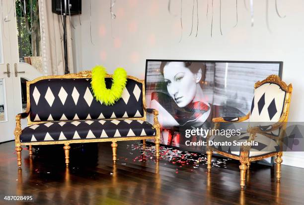 General view of the atmosphere during Lanvin And Living Beauty Host An Evening Of Fashion on April 26, 2014 in Beverly Hills, California.