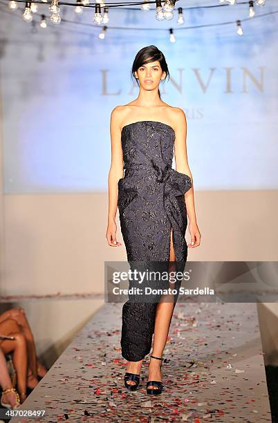 General view of the atmosphere during Lanvin And Living Beauty Host An Evening Of Fashion on April 26, 2014 in Beverly Hills, California.