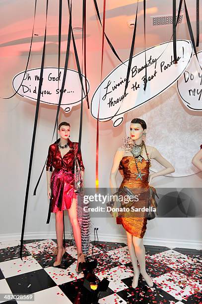 General view of the atmosphere during Lanvin And Living Beauty Host An Evening Of Fashion on April 26, 2014 in Beverly Hills, California.