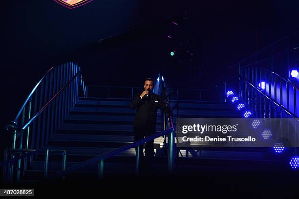 Actor Andy Garcia performs onstage during the 18th annual Keep Memory Alive "Power of Love Gala" benefit for the Cleveland Clinic Lou Ruvo Center for...