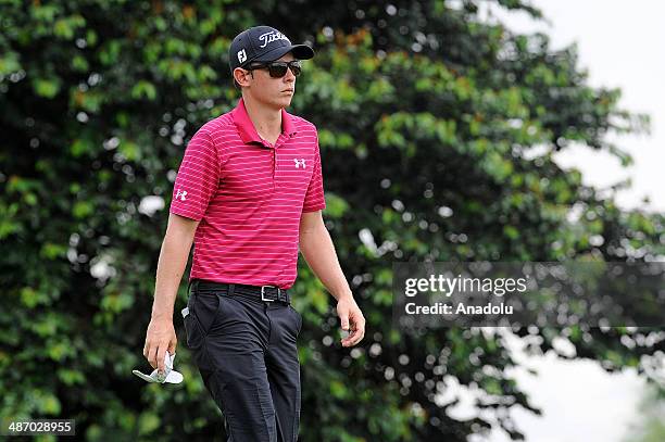 Cameron Smith of Australia during the final round of the CIMB Niaga Indonesian Masters at Royale Jakarta Golf Club on April 27, 2014 in Jakarta,...