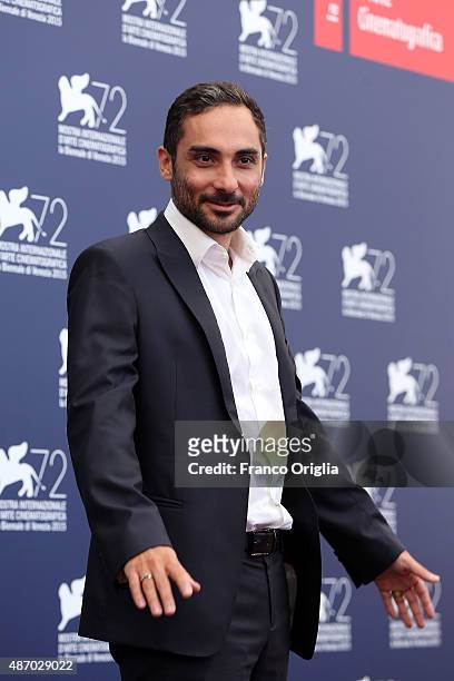 Piero Messina attends a photocall for 'The Wait' during the 72nd Venice Film Festival at Palazzo del Casino on September 5, 2015 in Venice, Italy.
