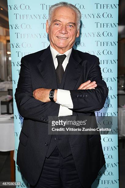 Actor Giorgio Colangeli attends a cocktail reception for 'The Wait' hosted by Tiffany & Co. During the 72nd Venice Film Festival at Terrazza Biennale...
