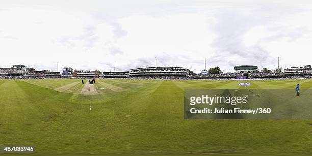 General view of Lord's Cricket Ground during the 2nd Royal London One-Day International match between England and Australia on September 5, 2015 in...