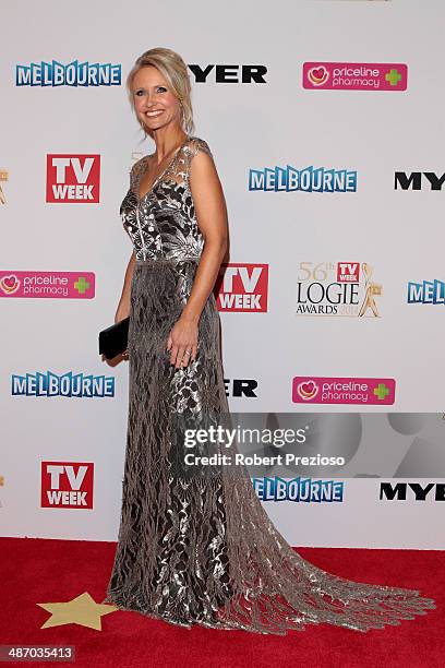 Livinia Nixon arrives at the 2014 Logie Awards at Crown Palladium on April 27, 2014 in Melbourne, Australia.