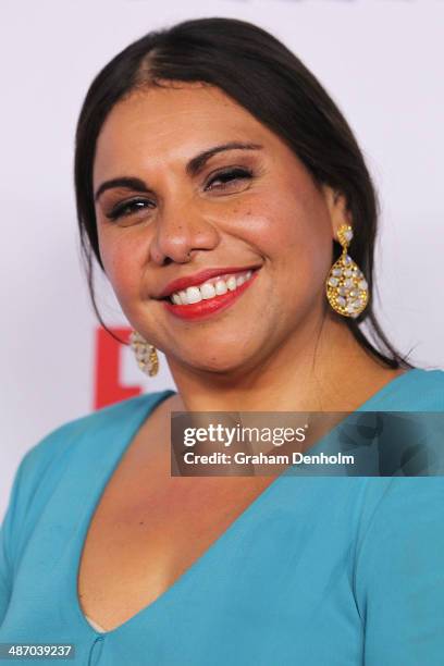 Deborah Mailman arrives at the 2014 Logie Awards at Crown Palladium on April 27, 2014 in Melbourne, Australia.