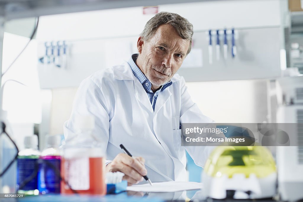 Portrait of male scientist