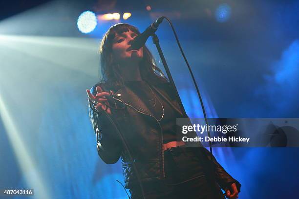 Lauren Mayberry of Chvrches performs on day 2 of the Electric Picnic Festival at Stradbally Hall Estate on September 5, 2015 in Stradbally, Ireland.