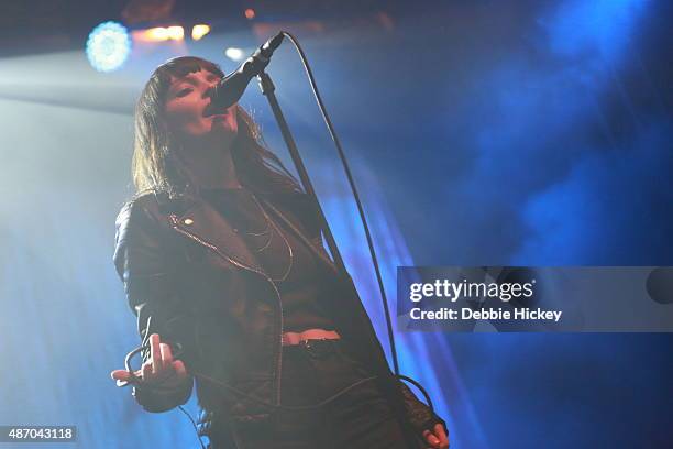 Lauren Mayberry of Chvrches performs on day 2 of the Electric Picnic Festival at Stradbally Hall Estate on September 5, 2015 in Stradbally, Ireland.