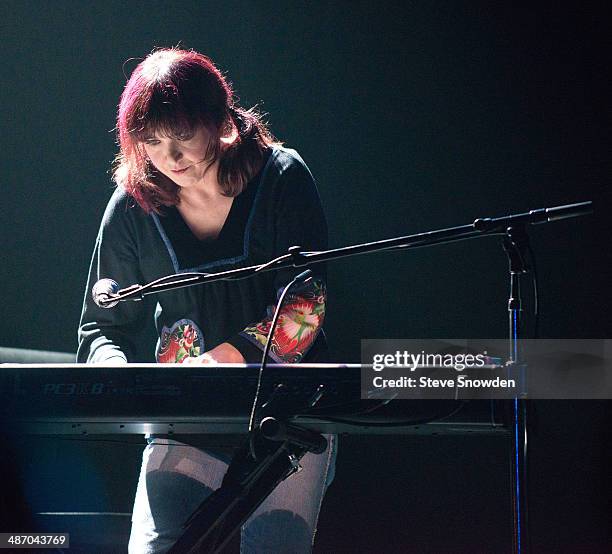 Keyboardist Debbie Shair performs during HEARTs performance at Route 66 Casino's Legends Theater on April 26, 2014 in Albuquerque, New Mexico.