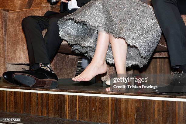 Kristen Stewart, detail, attends the premiere of 'Equals' during the 72nd Venice Film Festival at Sala Grande on September 5, 2015 in Venice, Italy.