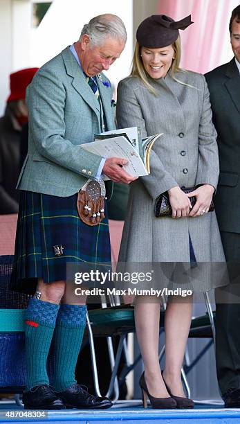 Prince Charles, Prince of Wales and Autumn Phillips attend the Braemar Gathering at The Princess Royal and Duke of Fife Memorial Park on September 5,...