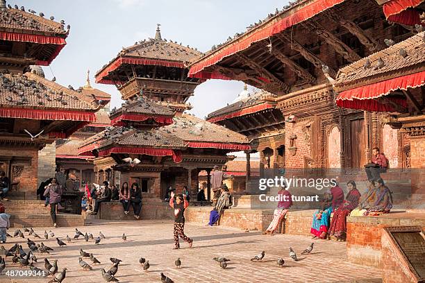 kathmandu durbar square, nepal - durbar square stock pictures, royalty-free photos & images