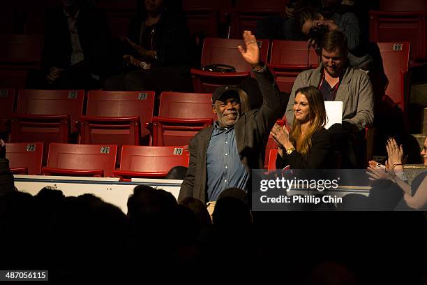 Actor Danny GLover attends the panel discussion "Aliens Exposed" during the Calgary Comic and Entratainment Expo on April 26, 2014 in Calgary, Canada.