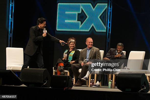 Star Trek actor and moderator Garrett Wang host "Aliens" actors Jenette Goldstein, Ricco Ross and Mark Rolston and their cast members to celebrate...