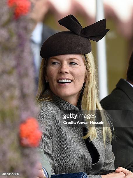 Autumn Phillips attends the Braemar Highland Games on September 05, 2015 in Braemar, Scotland. There has been an annual gathering at Braemar, in the...