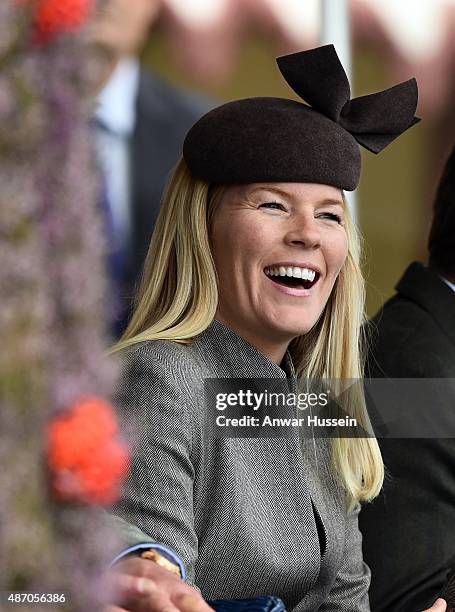 Autumn Phillips attends the Braemar Highland Games on September 05, 2015 in Braemar, Scotland. There has been an annual gathering at Braemar, in the...