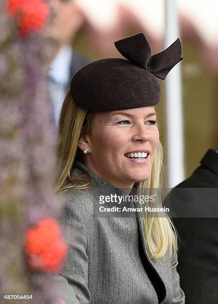 Autumn Phillips attends the Braemar Highland Games on September 05, 2015 in Braemar, Scotland. There has been an annual gathering at Braemar, in the...