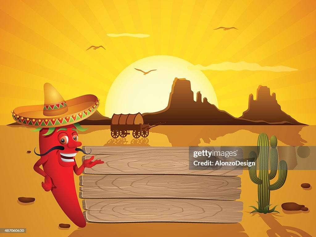 Mexican pimenta vermelha