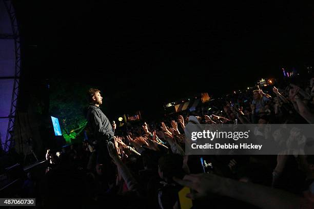 Damon Albarn of Blur performs on day 2 of the Electric Picnic Festival at Stradbally Hall Estate on September 5, 2015 in Stradbally, Ireland.