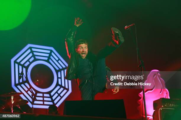 Damon Albarn of Blur performs on day 2 of the Electric Picnic Festival at Stradbally Hall Estate on September 5, 2015 in Stradbally, Ireland.