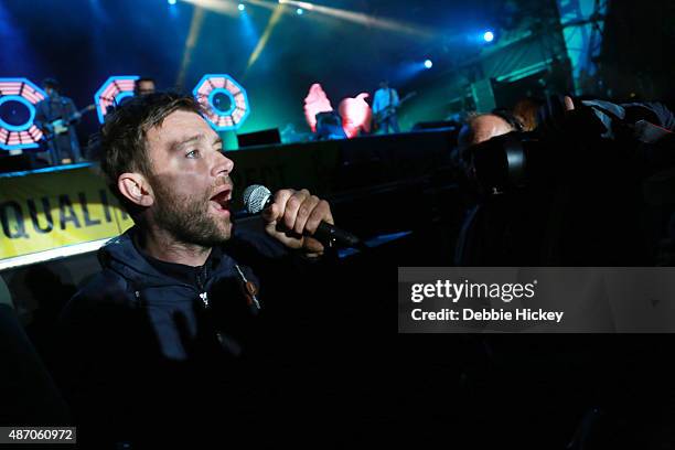 Damon Albarn of Blur performs on day 2 of the Electric Picnic Festival at Stradbally Hall Estate on September 5, 2015 in Stradbally, Ireland.