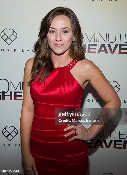 Ashley Bratcher attends '90 Minutes In Heaven' Atlanta premiere at Fox Theater on September 1, 2015 in Atlanta, Georgia.