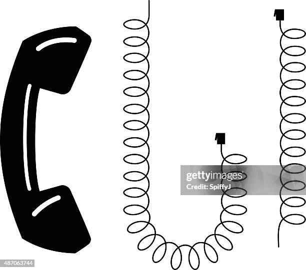 telefon und telefon - telefonhörer stock-grafiken, -clipart, -cartoons und -symbole