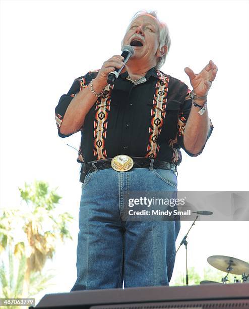 John Conlee performs at the 2014 Stagecoach California's Country Music Festival at The Empire Polo Club on April 26, 2014 in Indio, California.