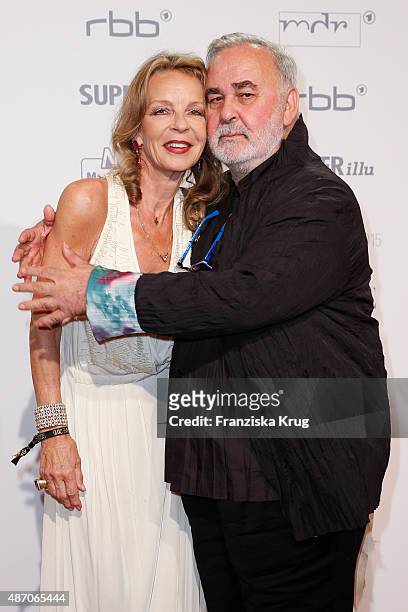 Trixi Millies and Udo Walz attend Madeleine At Goldene Henne 2015 on September 05, 2015 in Berlin, Germany.