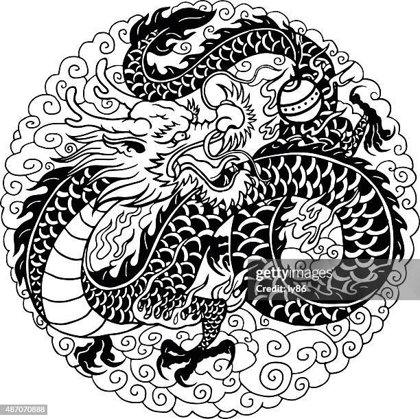 chinese dragon - 中國龍 幅插畫檔、美工圖案、卡通及圖標