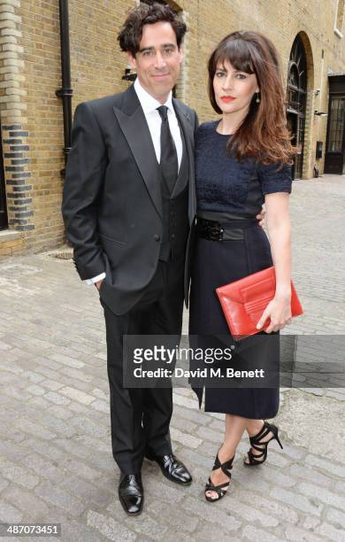 Stephen Mangan and Louise Delamere attend the BAFTA Television Craft Awards at The Brewery on April 27, 2014 in London, England.