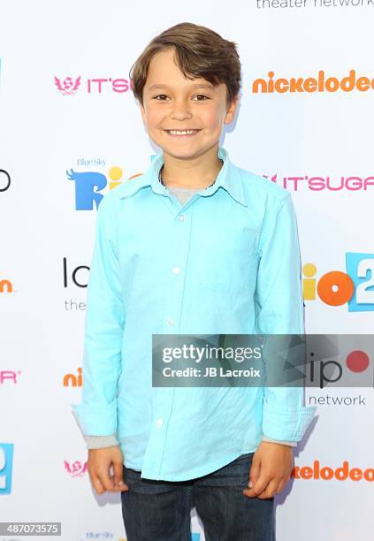 Pierce Gagnon attends the Lollipop Theater Network Presents: A Night Under The Stars Hosted By Anne Hathaway on April 26, 2014 in Burbank, California.