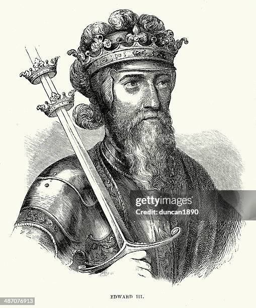 king edward iii - edward iii stock illustrations