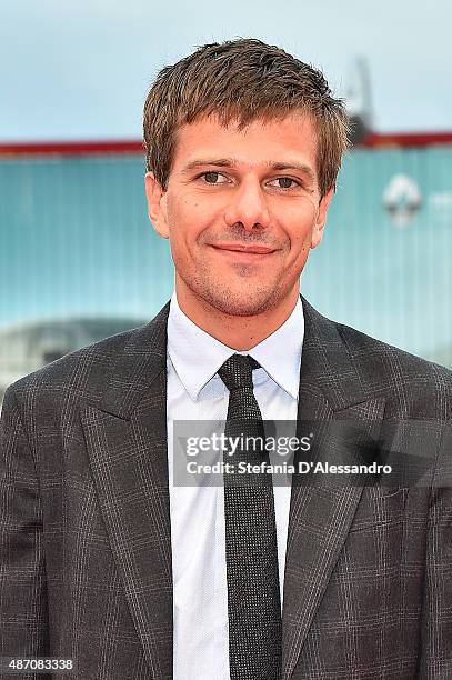 Domenico Diele attends a premiere for 'The Wait' during the 72nd Venice Film Festival at Palazzo del Casino on September 5, 2015 in Venice, Italy.