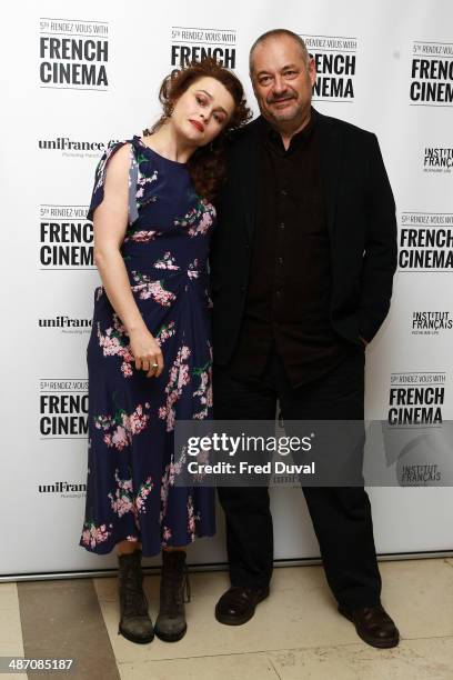 Helena Bonham Carter and Jean-Pierre Jeunet attend the screening of "The Young and Prodigious T.S. Spivet" during the Rendez-Vous with French Cinema...